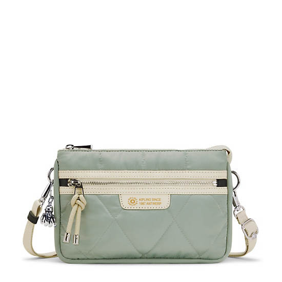 Kipling Riri Divat Crossbody Táska Olivazöld | HU 1219QM